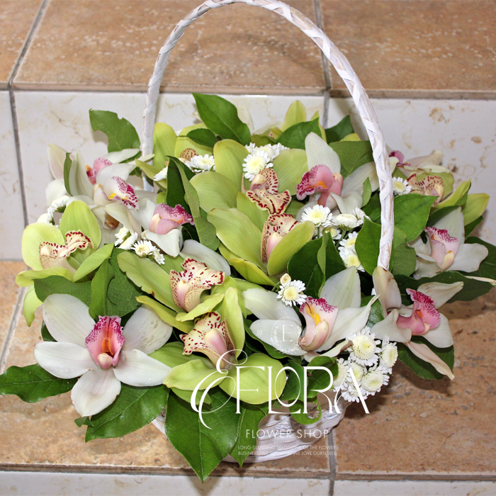 Корзинка орхидей